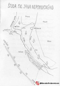 Štola sv. Jana Nepomuckého - mapa